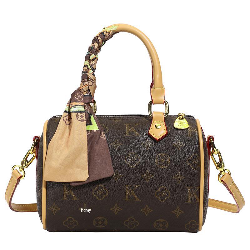 LUYIOUSHEYA Women's 2025 High-End Monogram Boston Pillow Crossbody Bag