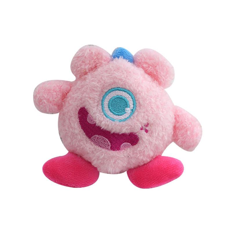Delightful Monster Family Keychain Plush Toy Mini Stuffed Doll Backpack Decoration In Various Colors