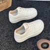 Leather Little White Shoes Women's Spring and Autumn 2025 New Models with Skirts Versatile Thick-soled Casual Breathable Foreign Air Board Shoes Women