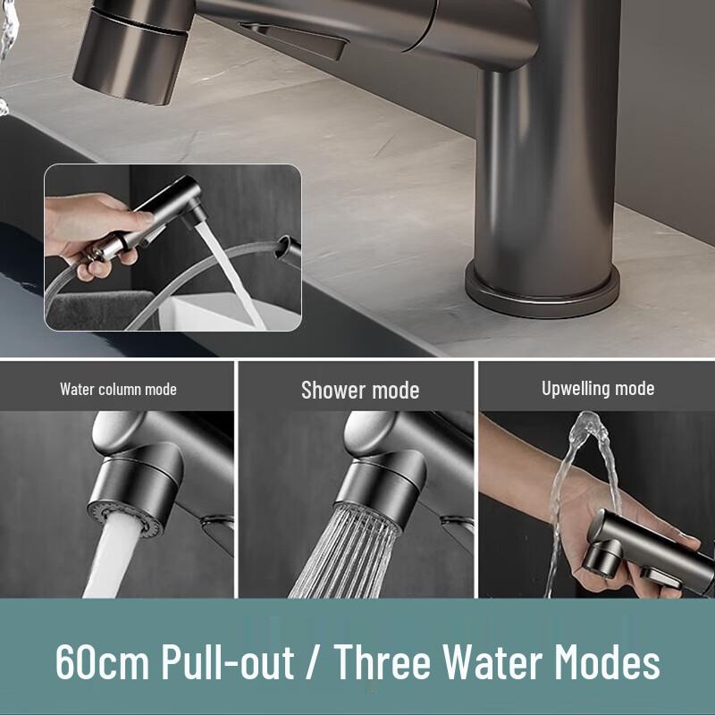 MDNG Gunmetal Gray Pull-Out Faucet