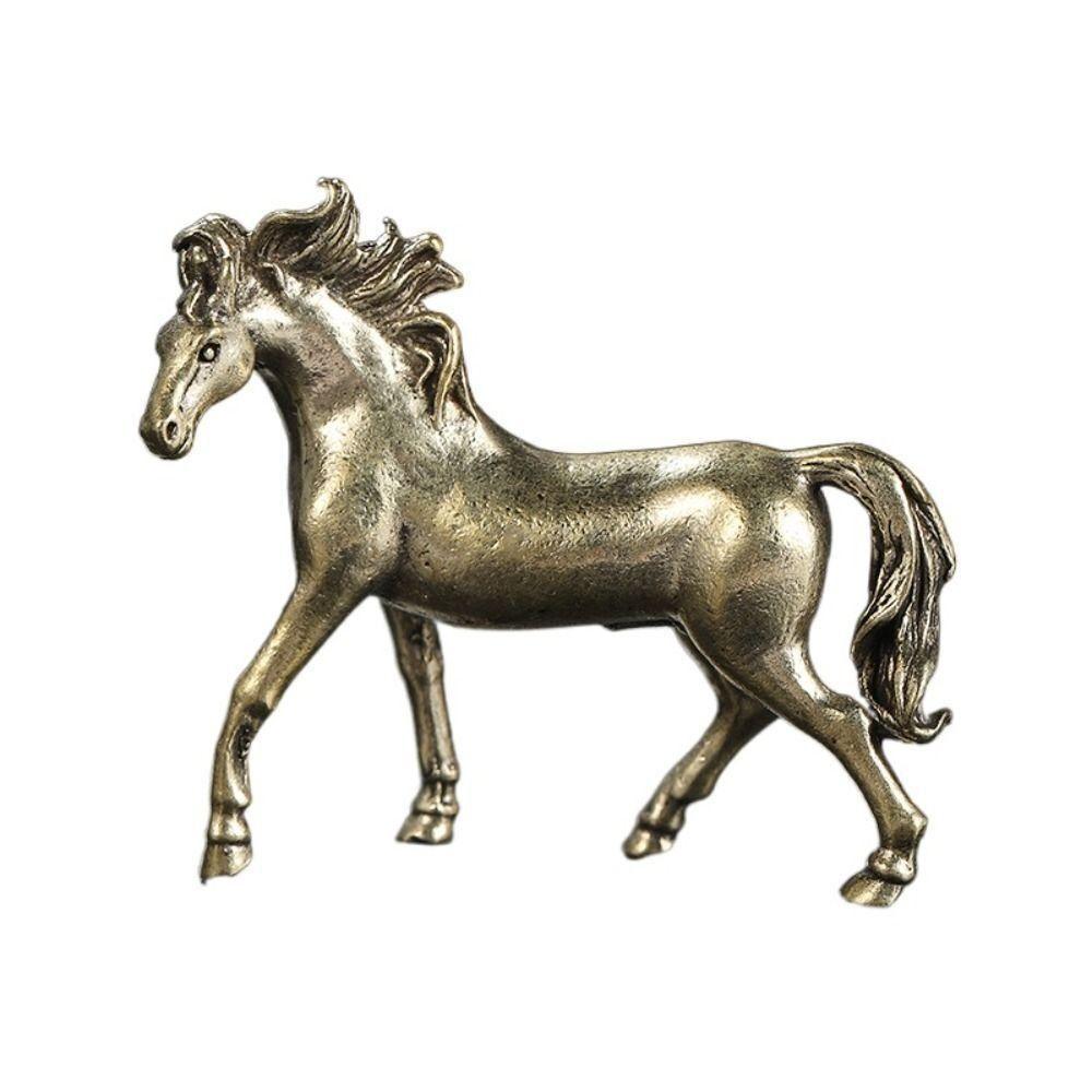 New Brass Horse Figurines Copper Desktop Decor Zodiac Horse Handmade Gifts Horse Metal Ornaments