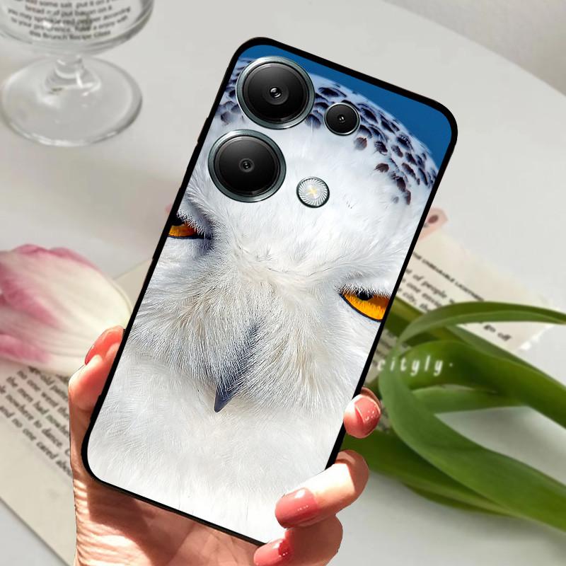 For Xiaomi Poco M6 Pro 4G Case PocoM6 Pro Shockproof Soft TPU Silicone Phone Cover For Poco M6 Pro 4G Funda Capa Cartoon Shells
