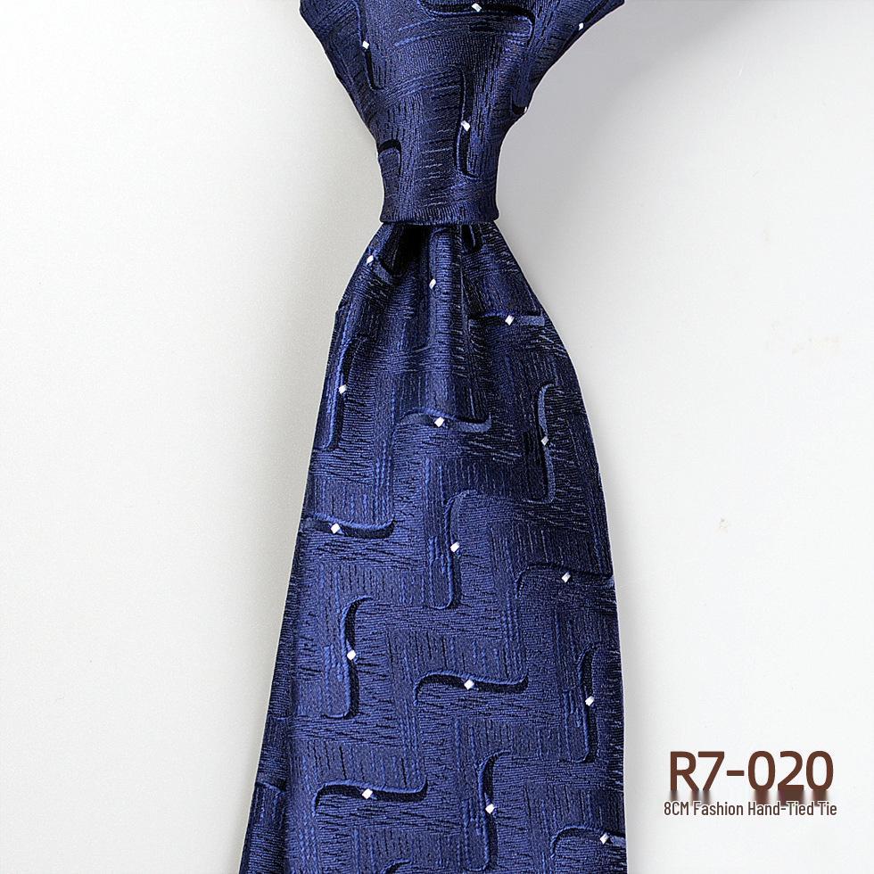 Versatile Retro Striped Tie for Men - Hand-Knotted British Korean Style In Brown, Green, and Blue for Business and Formal Wear.