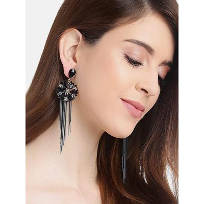 תכשיטים עגילים לנשים גדילי קריסטל עגילים בעבודת יד לבנות ונשים