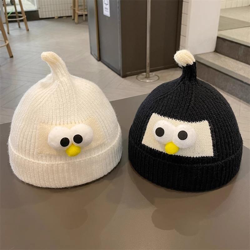 Autumn and Winter Children's Knitted Hat Baby Warm Windproof Ear Protection Pullover Hat Korean Style Fashionable Personalized Baby Woolen Hat