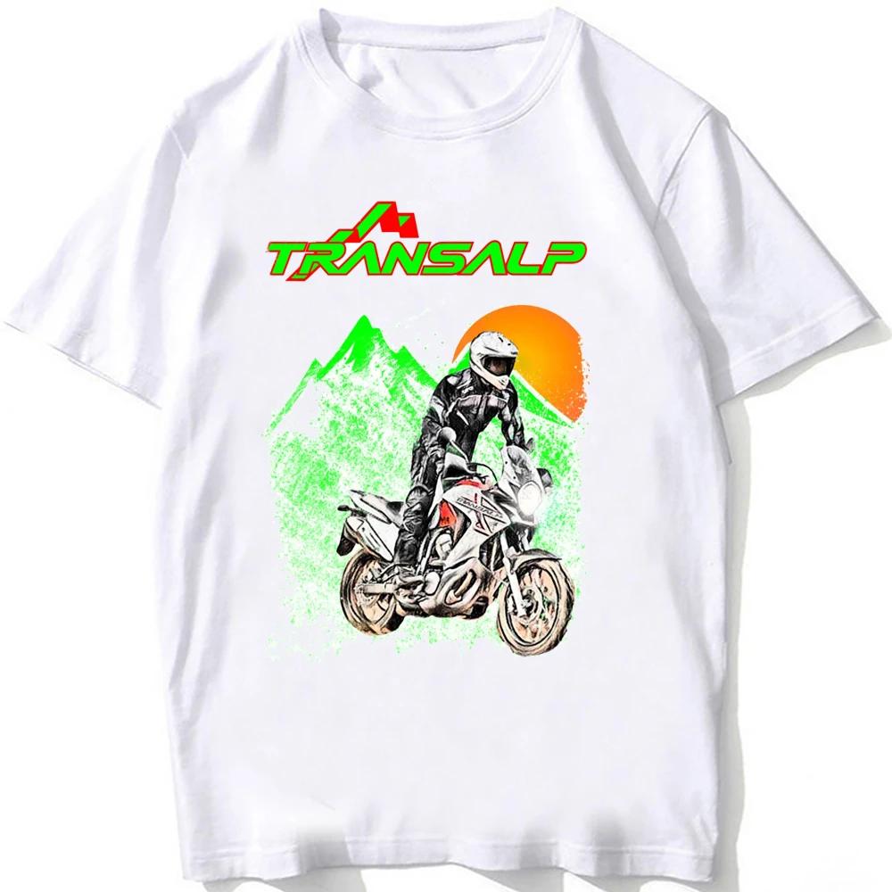 2025 GS Adventure Transalp XL750 Motocyklové jezdecké tričko Nové Léto Pánské Krátký rukáv Moto Sport Chlapecké Ležérní Bílá Trička Jezdecký Top