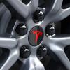 Car Sticker Tesla 4Pcs 56mm For Tesla Model 3 Model S X Y Original Hubcaps Car Wheel Center Cover Decoration Sticker ABS Auto Hu