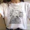 New Ahegao Harajuku Graphic Women T-Shirt My Hero Academia Anime Senpai Top Female T Shirt Harajuku O-Neck Casual Lady Clothing