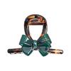 Medium Contrasting Bow Korean Shark Clip Fashionable Hot Stamping Letters Half Tied Hair Clip Hair Clip