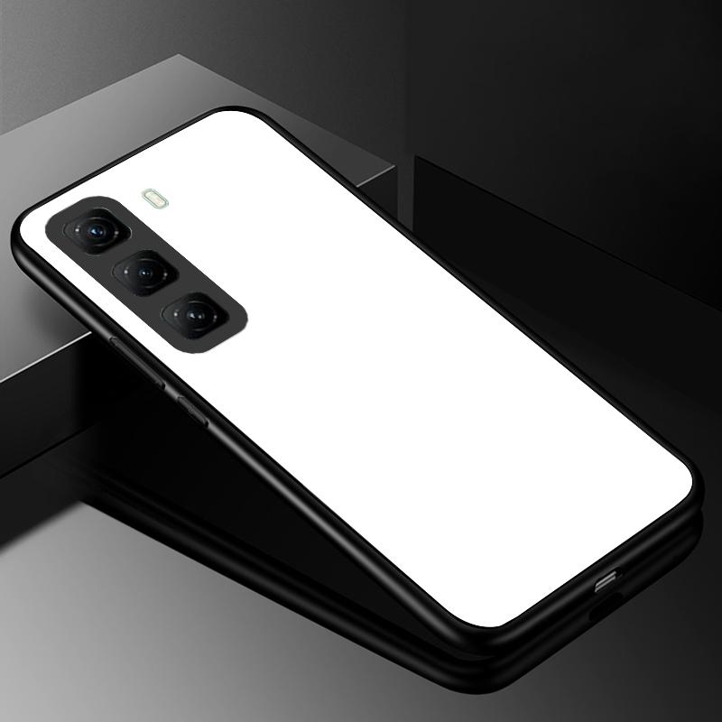 Tempered Glass Phone Case For Infinix Hot 50 Pro Plus Luxury Hard Back Bumper Cover for Infinix Hot50 Pro+ 4G Capa Hot 50i 50 5G