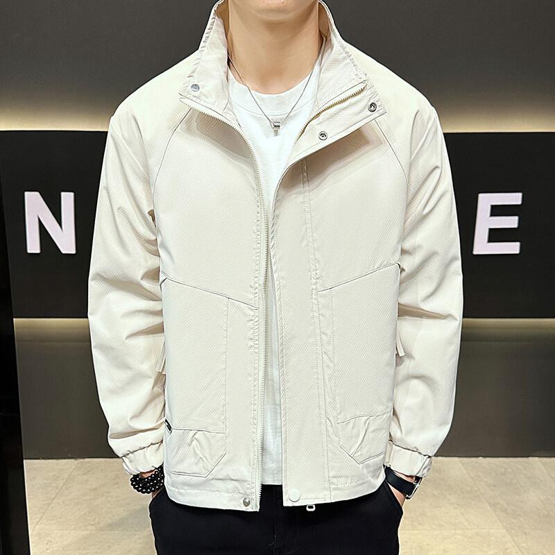 

Новый весенне-осенний стиль Мужской корейский стиль Модный воротник-стойка Молодежная мода Универсальная куртка-топ Мужская куртка Мужская одежда 4XL