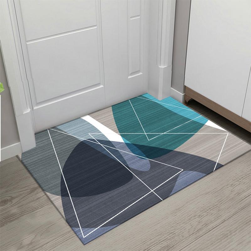 Nordic Wind Crystal Velvet Floor Mat Absorbent Non-slip Mat for Bathroom Door Household Dirty and Washable Door Mat