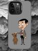 M-Mr. Bean Phone Case For iPhone 17 16 15 14 13 12 11 Pro Max Plus Silver Matte Black Cover