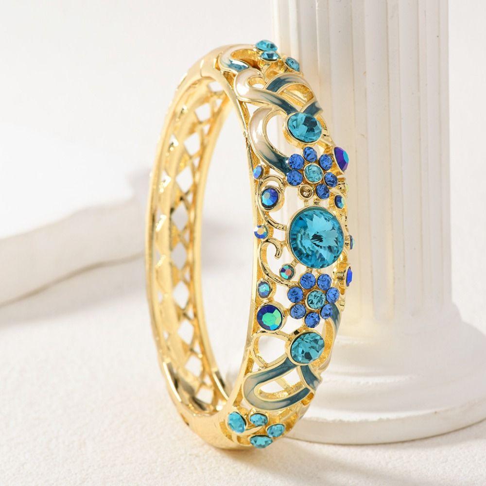 Chinese Beijing Cloisonne Bracelet Traditional Vintage Ethnic Bangles  Jewelry