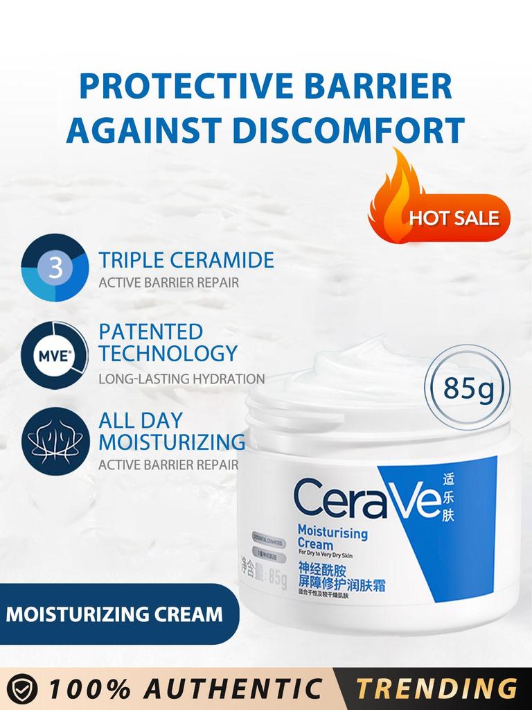 CeraVe Feuchtigkeitscreme Hydratisierende & Nährende Creme 85g