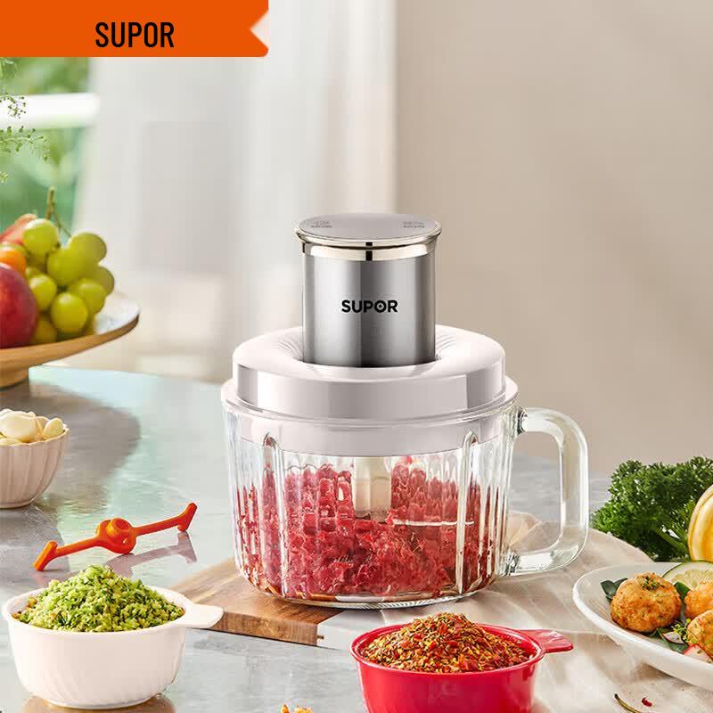 SUPOR 2L Multi-Function Meat Grinder & Food Chopper CN plug (adapter included)