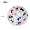 KISSYO Kutani Ware Ceramic Featuring a Goldfish A Beautiful and Vibrant Suitable for Use with ClickPost Japanese-made Plate, 9.5cm, Design. Design.