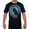 Odin's Raven T-Shirt Valknut and Runic Circle Viking Style Nordic Tradition Graphic Short Sleeve Shirt Unisex Men Women Summer