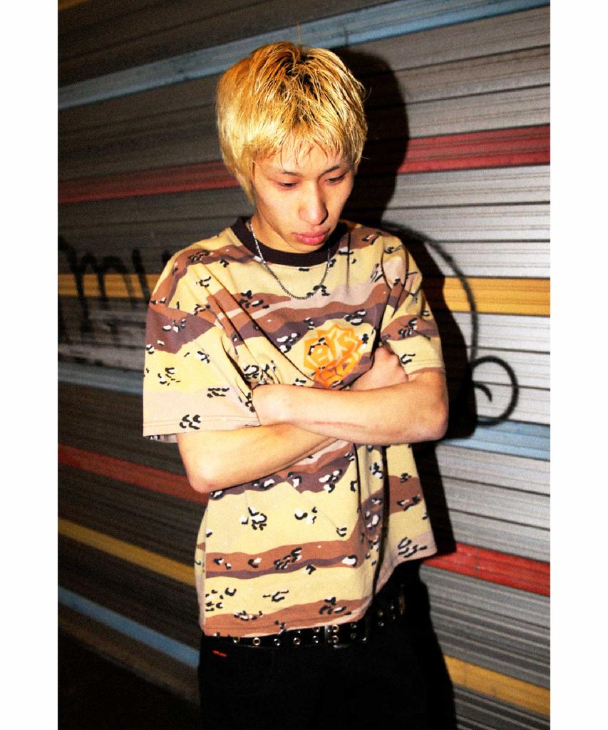 Ialeseuko Heart Logo Camo T-Shirt_Brown