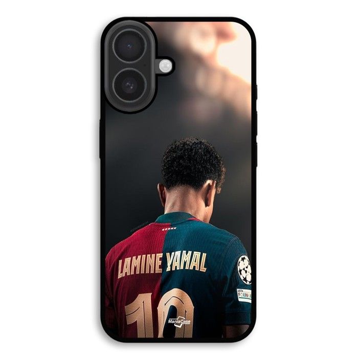 Coque de téléphone - MANIACASE - iPhone 17 - Silicone TPU - Noir - FC Barcelone