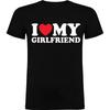 2025 Summer I Love My Girlfriend 100pure Cotton Printed Tshirt for Men Casual Loose Jogging Short Sleeve for Spring Sport Tops