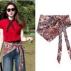 Multi-functional Triangular Scarf Multicolor Belt Fashion Waist Decoration  Women