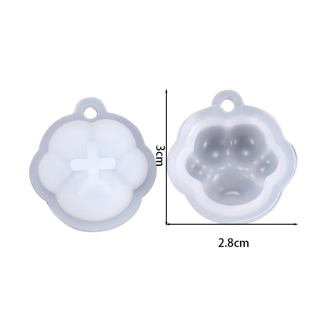 Cat Paw Pendant Silicone Mold Keychain Pendants Epoxy Resin Molds for DIY Epoxy Resin Crafting Mould Jewelry Making Crasfs