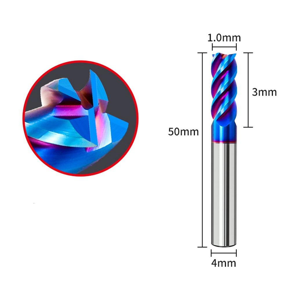 Tungsten Steel End Mill 4 Flutes Milling Cutter New CNC Cutting Tools