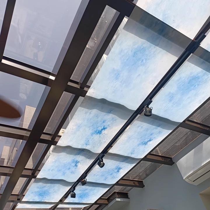 Chinese Ancient-Style Gradient Green Gauze Curtain for Ceiling Decor and Weddings