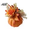 Indoor Halloween Holiday Accents Fall Pumpkin Table Ornament, Artificial Foam with Flower, Maple Durable Ornaments Leaves, Berry for Autumn
