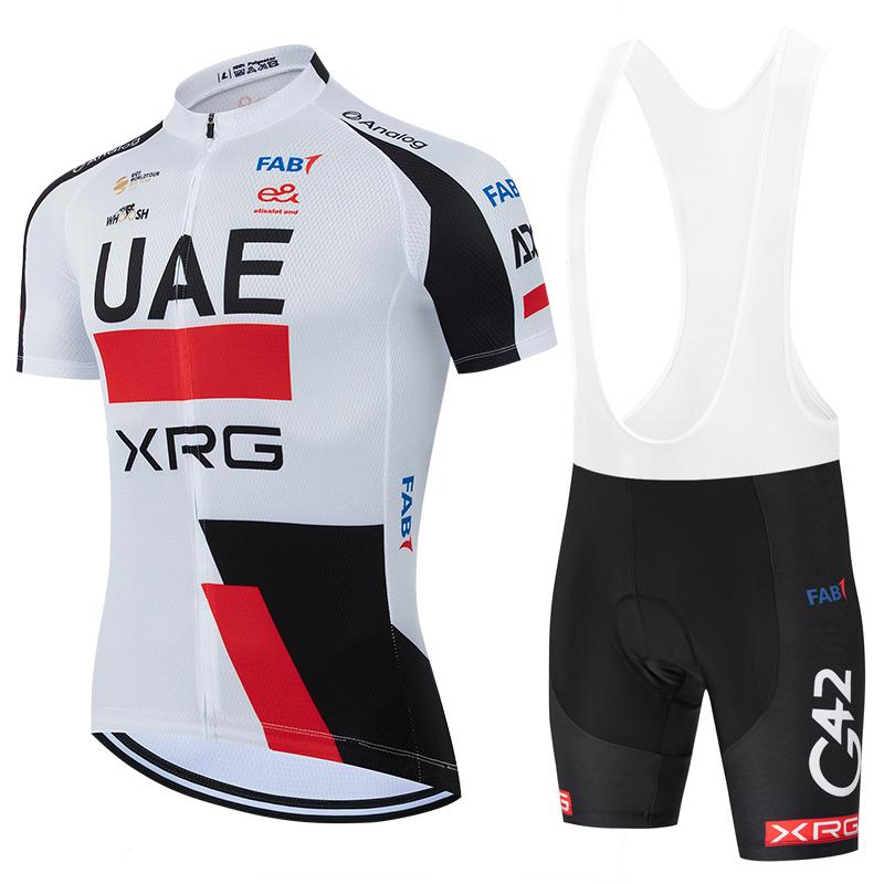 Neues 2026 Weißes Radtrikot UAE Team Radtrikot Hose Herren Schnelltrocknend Ropa Ciclismo Outdoorsport Pro Fahrradbekleidung