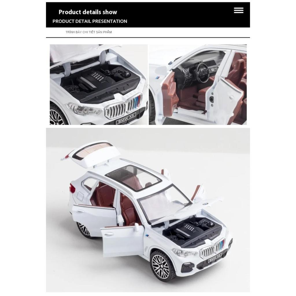 1/32 BMW X5 SUV Legierungsauto Druckgussmodell Simulation Sound & Licht Pull-Back Spielzeug Sammlung Dekorative Geschenk Jungen Hausdekoration