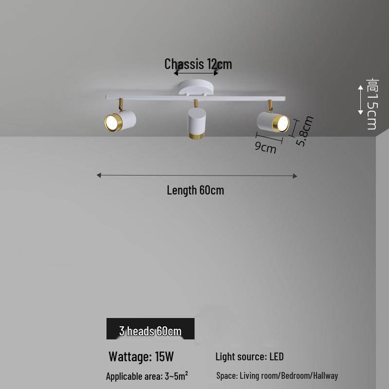 Nordic LED Ceiling Spotlight for Bedroom, Living Room, Background Wall, and Cloakroom