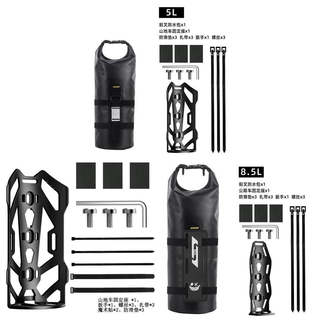 Bicycle Front Fork Bag Waterproof Storage For Mountain And Road Cycling