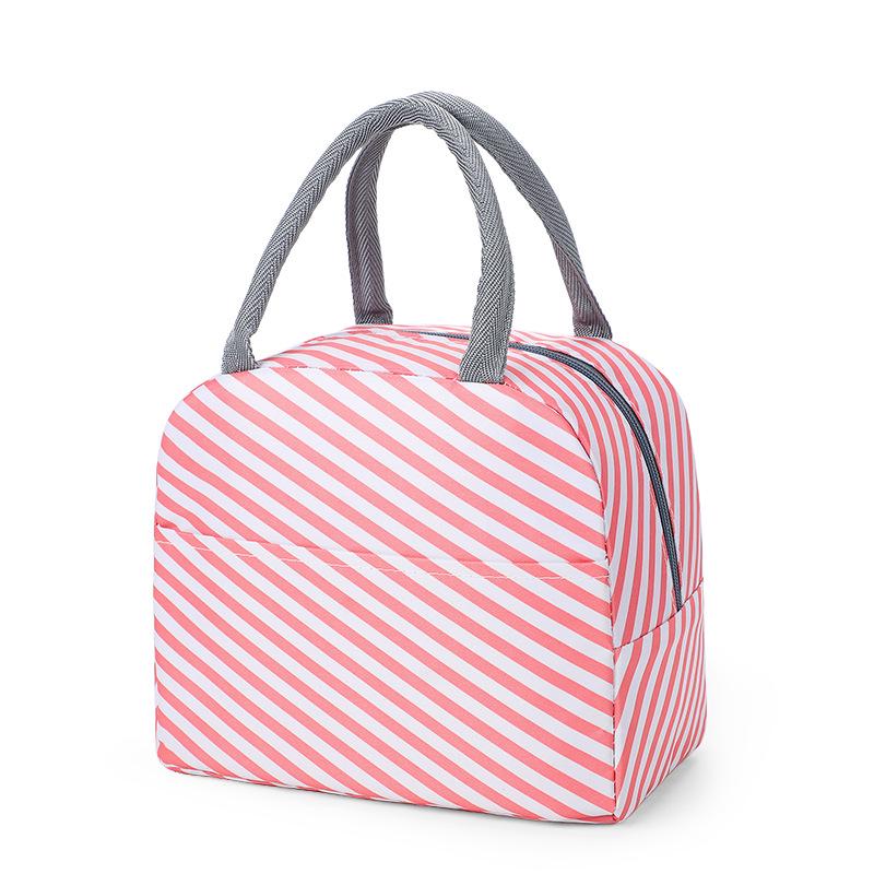 Insulated Large Capacity Bento Lunch Bag - Thick Oxford Cloth with Aluminum Foil Lining
