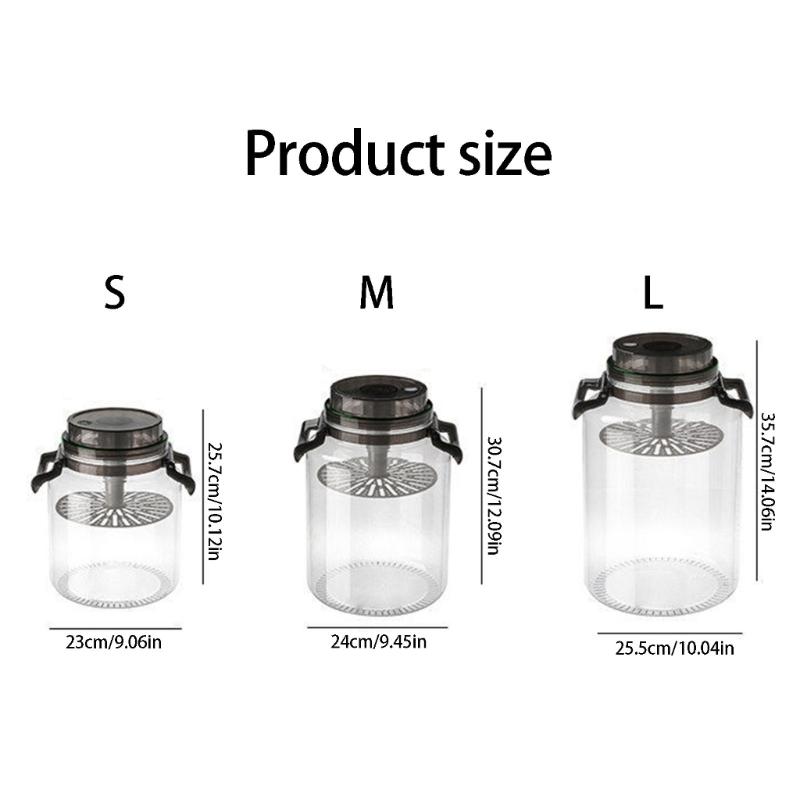 Kitchen Storage Container For Pickle Fermented Foods And Dry Ingredients In Plastic Materials