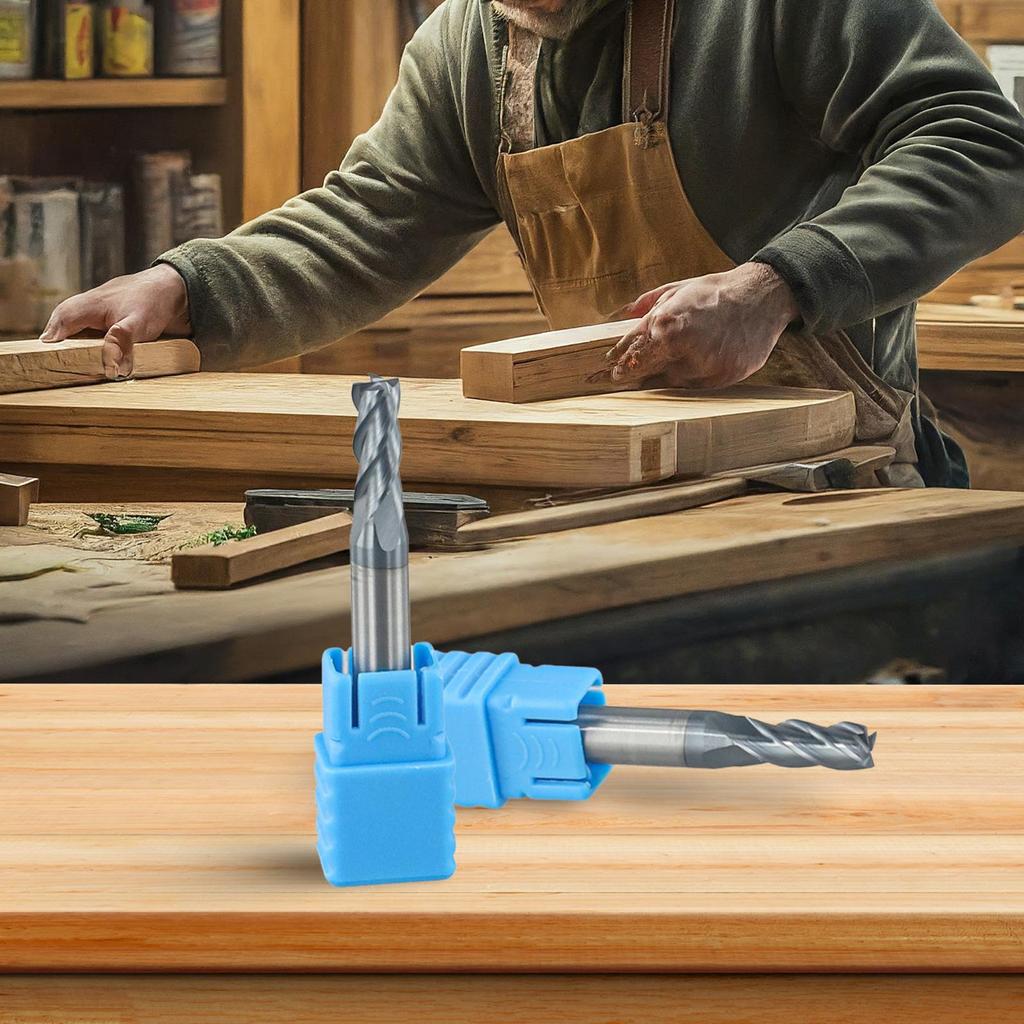 Präzisionsbearbeitungswerkzeug Vollhartmetall-Schaftfräser mit 4 Schneiden