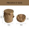 Camping Trash Can Foldable Garbage Bin with Zippered Lid Foldable Garbage Container for Campsites Outdoor Picnics BBQ