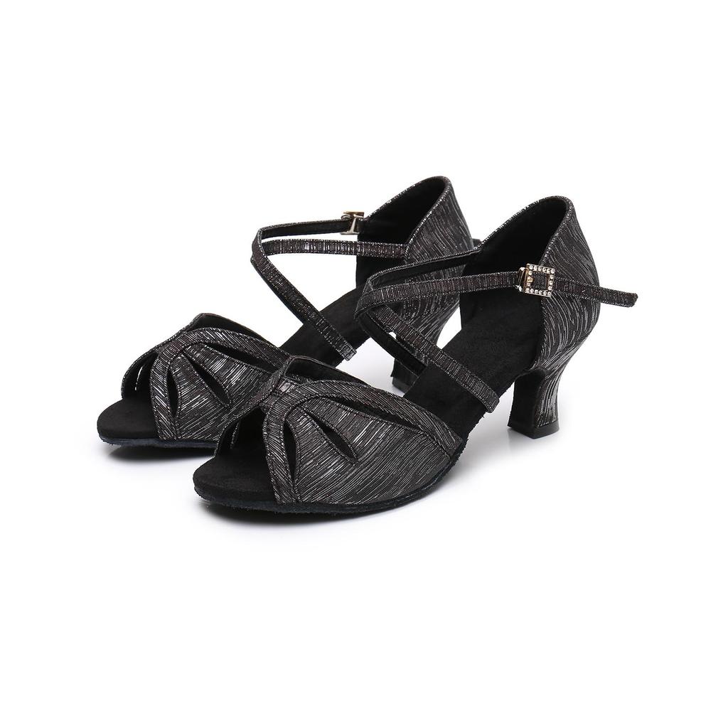 New Middle Heel Tango Salsa Latin Dance Shoes for Adult Women Soft Sole Wedding Party Ballroom Dancing Shoes Heeled 5cm