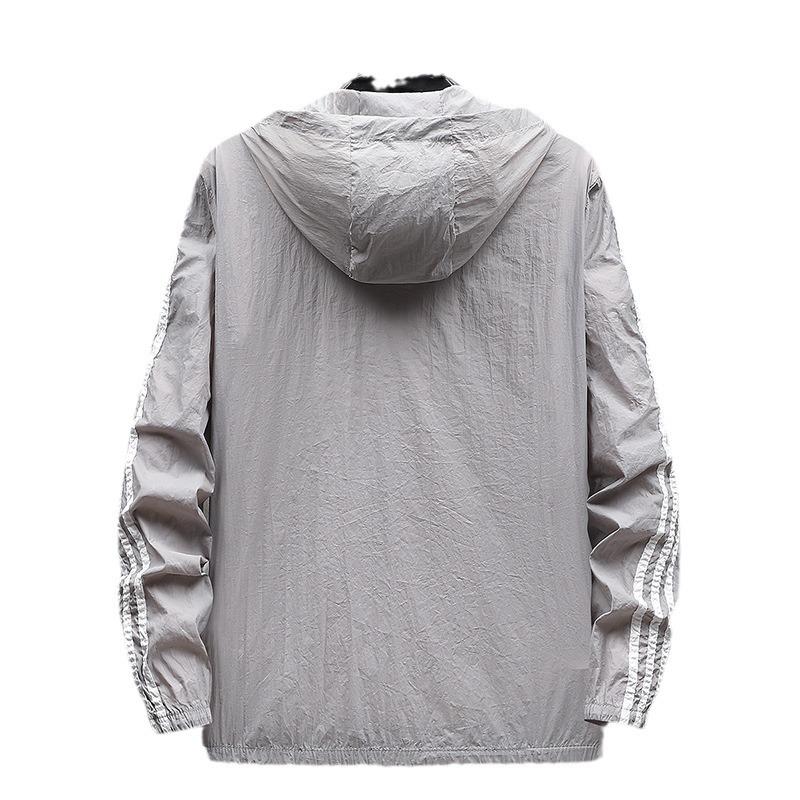 Ice Silk Quick-drying Sun Protection Clothing Men's Summer Thin Coat UV Protection Sun-protective Clothing Summer Fishing Jacket