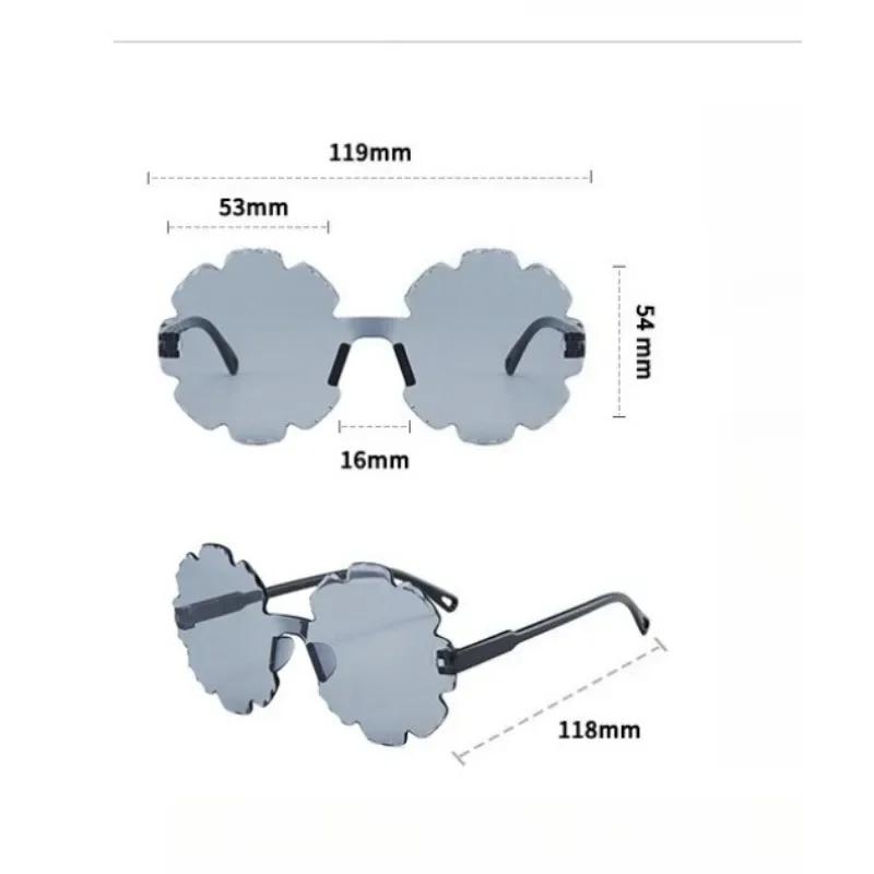 Girls Boys Cute Flower Cartoon Sunglasses Outdoor Sun Protection Children Lovely Vintage Sun Glasses Kids Trendy Sunshade Mirror