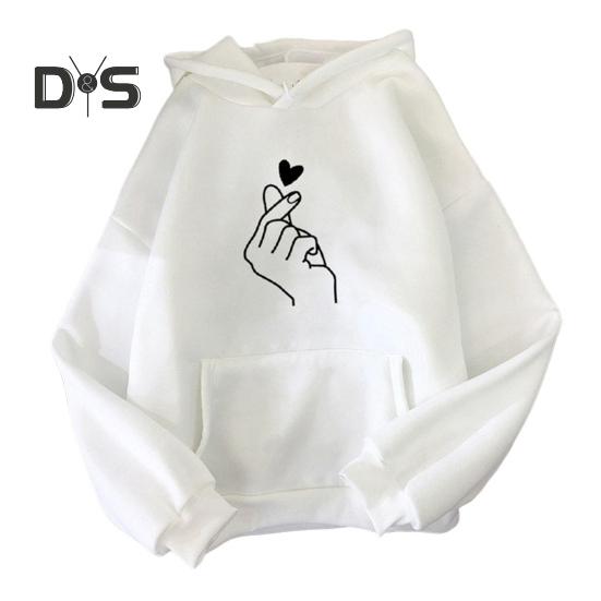 Unisex podzimní zimní mikina s kapucí elastický manžetový lem volná nášivka kapsa tlustý plyš volný jednobarevný potištěný top s kapucí