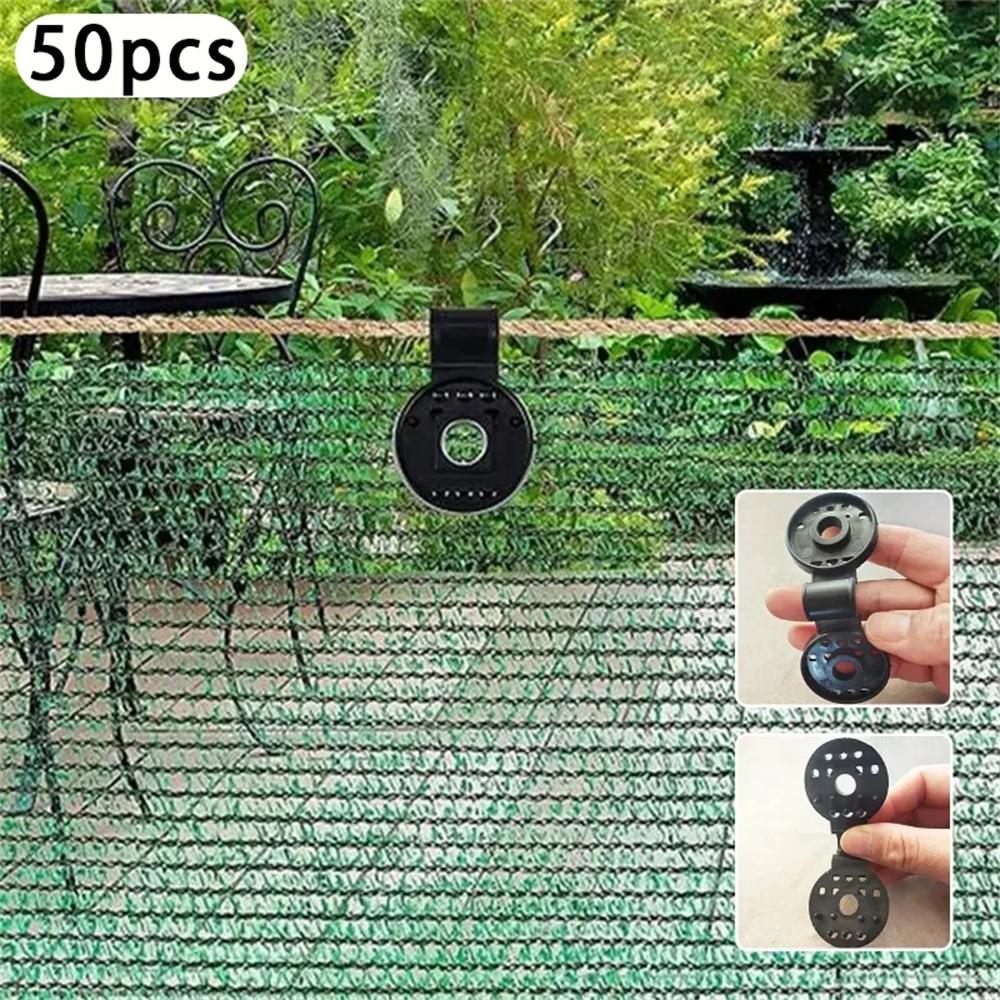 50pcs Special Fixing Clip For Sun Shade Net Sunscreen Net Clip Clip Sunshade Net Fixing Clip Hook Net Clip Hook Fixing Device
