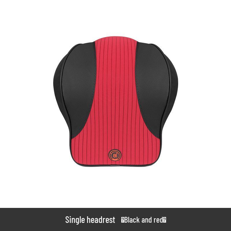 Electric Massage Lumbar Support Pillow - Memory Foam Car Seat Cushion with Remote Control.