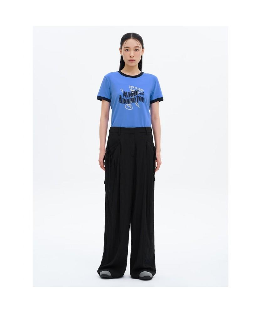 8seconds Side Ribbon Wide Pants Black