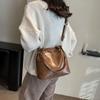 Retro small bag women's autumn and winter versatile new fashion broadband messenger bag shoulder bucket bag