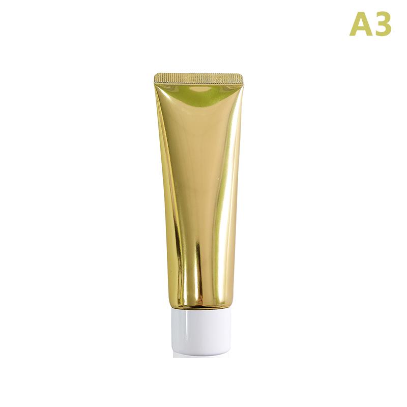

1 шт. Золотой Серебряный Пустой Многоразовый Пластиковый Мягкий Тюбик Выдавливаемый Флакон Косметический Контейнер Для Средства для Умывания Лосьона Крема для Рук