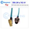RG223 Double Shielded Silver-Plated Cable with SMA Male Right Angle To TNC Female Hex Connector Adapter