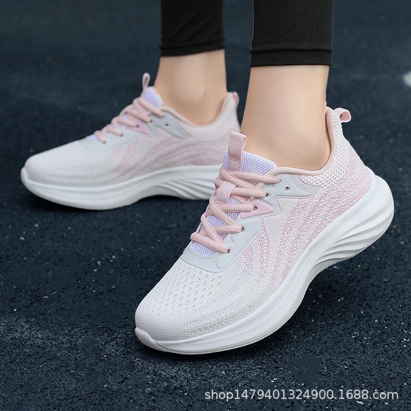 Summer new women's shoes fly-woven mesh casual shoes women's lightweight breathable mesh shoes fashion sports shoes travel