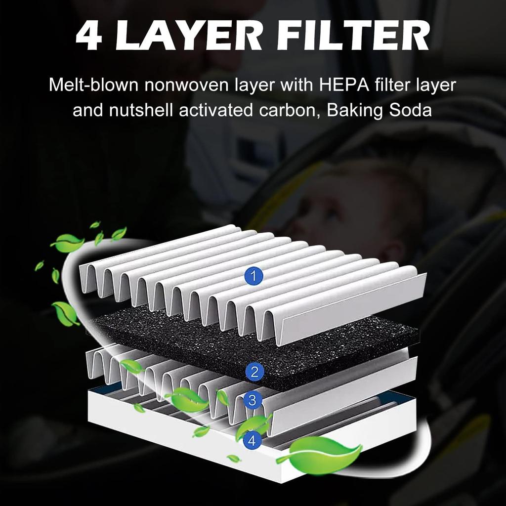 2PCS Cabin Engine Air Filter JMF61 JM3A0A Kit Fits For Mazda 3 -2025, Mazda 3 Sport -2024, CX-30 CX 30 CX30 -2025,CX-50 -2025, Replacement For